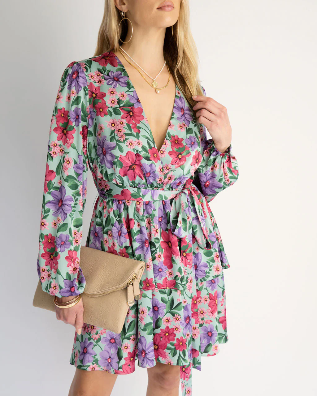 Sensational Floral Tiered Mini Dress