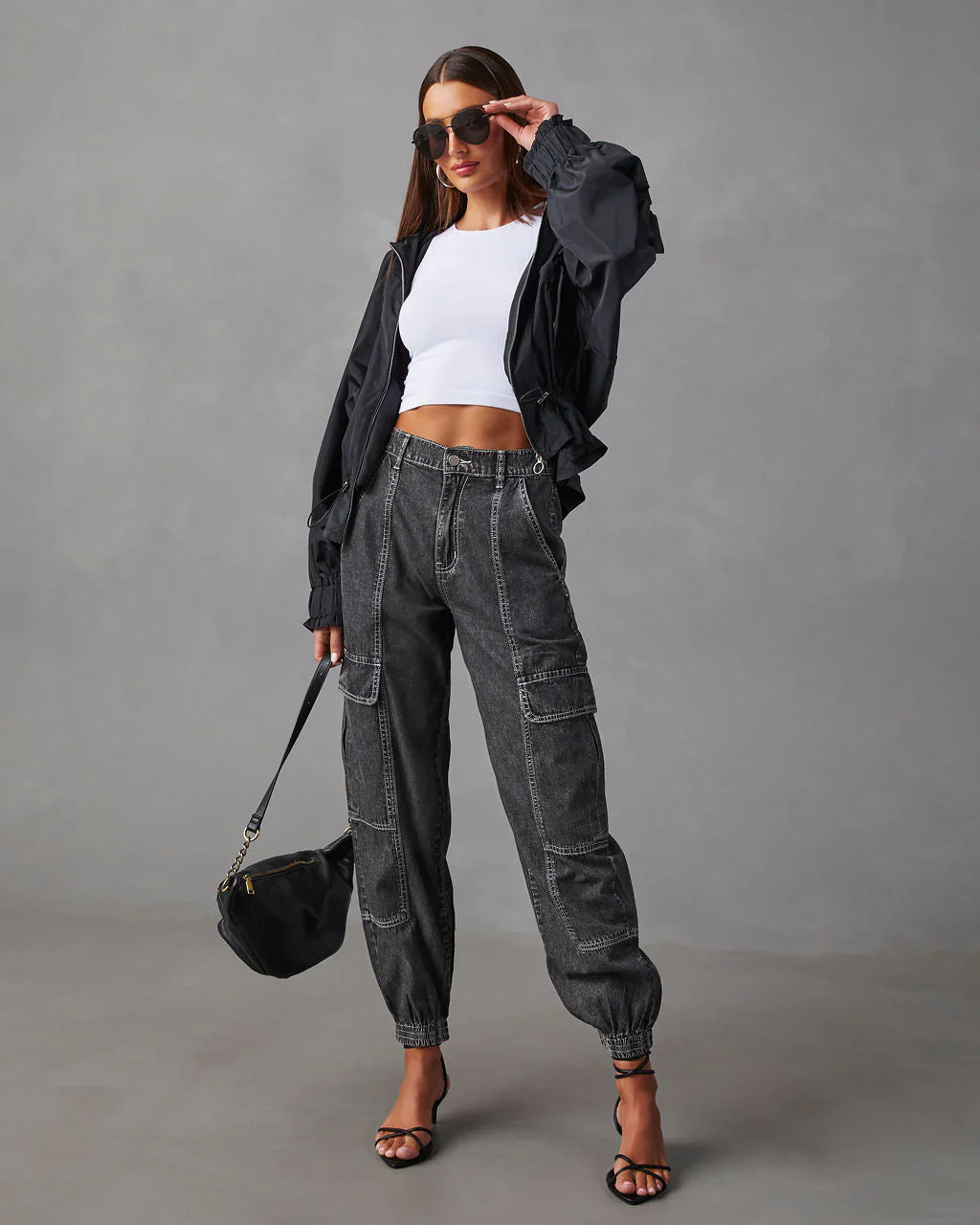 Racetrack Hooded Drawstring Jacket