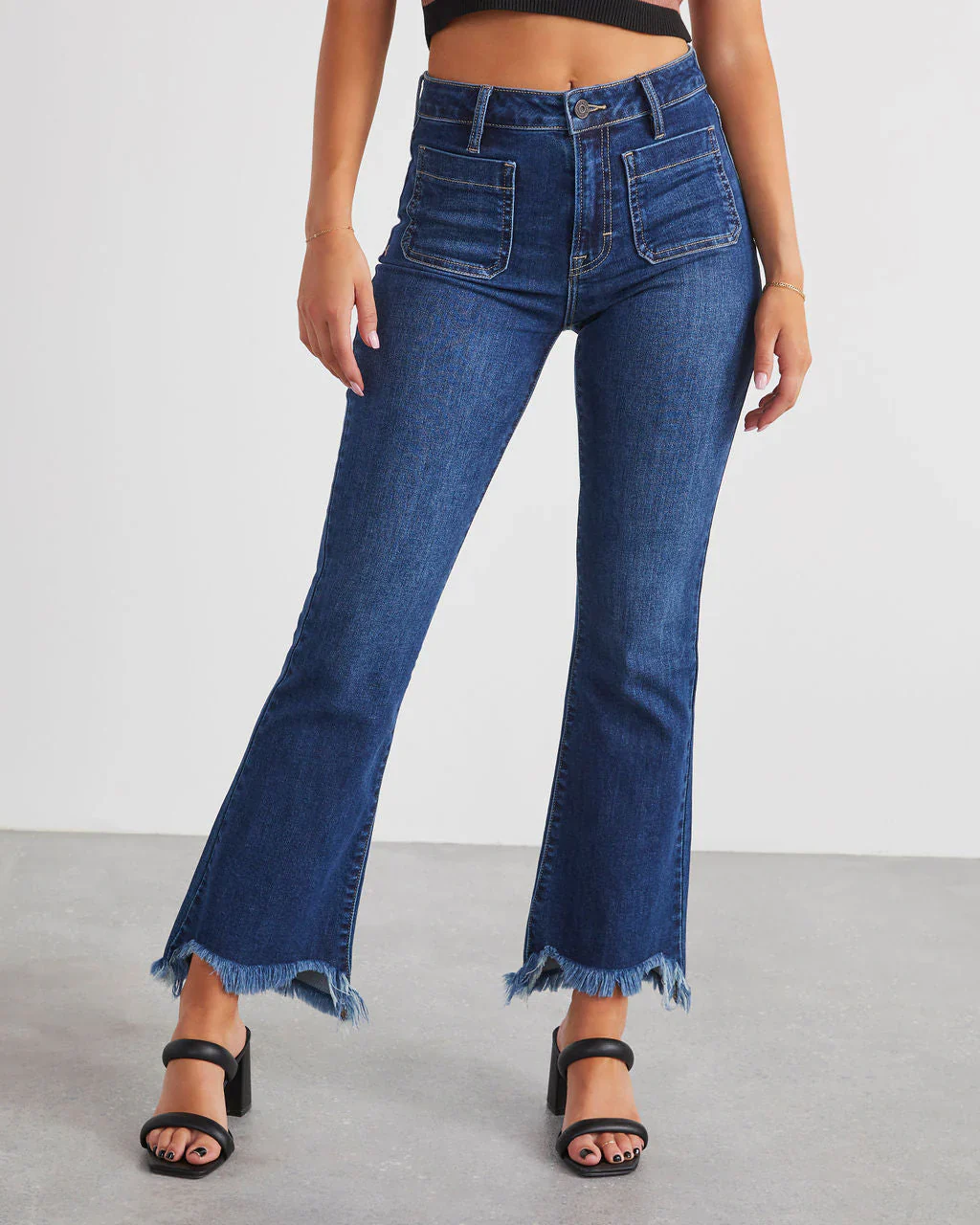 Ricci Mid Rise Kick Flare Jeans