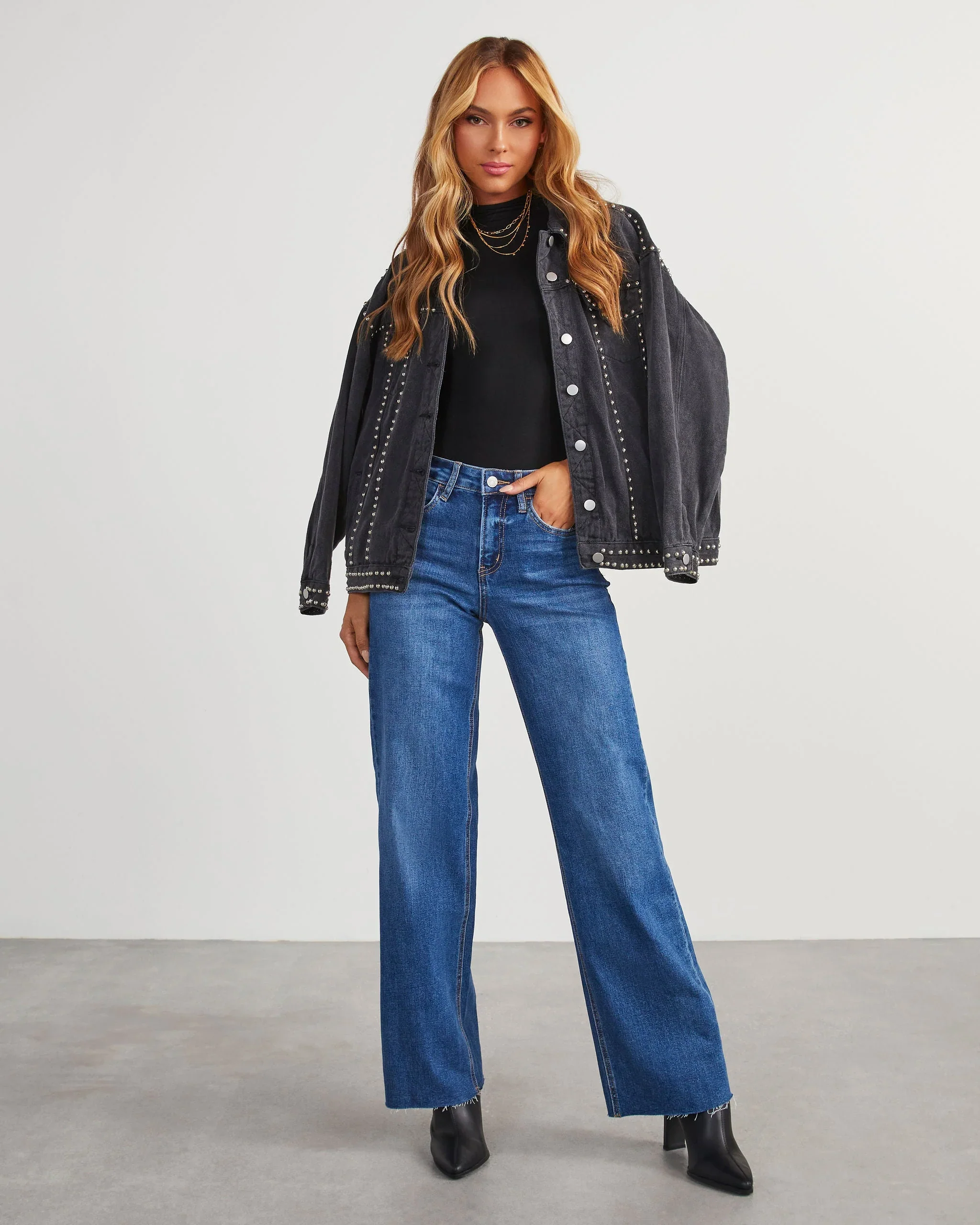 Adryan High Rise Straight Jeans