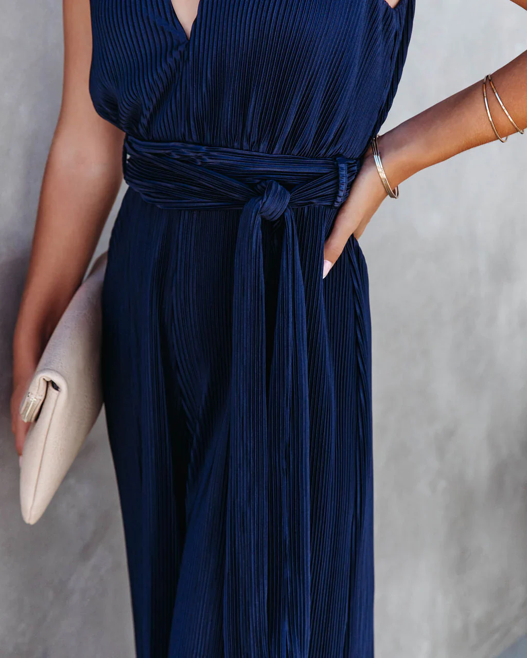 Midnight Love Plisse Jumpsuit