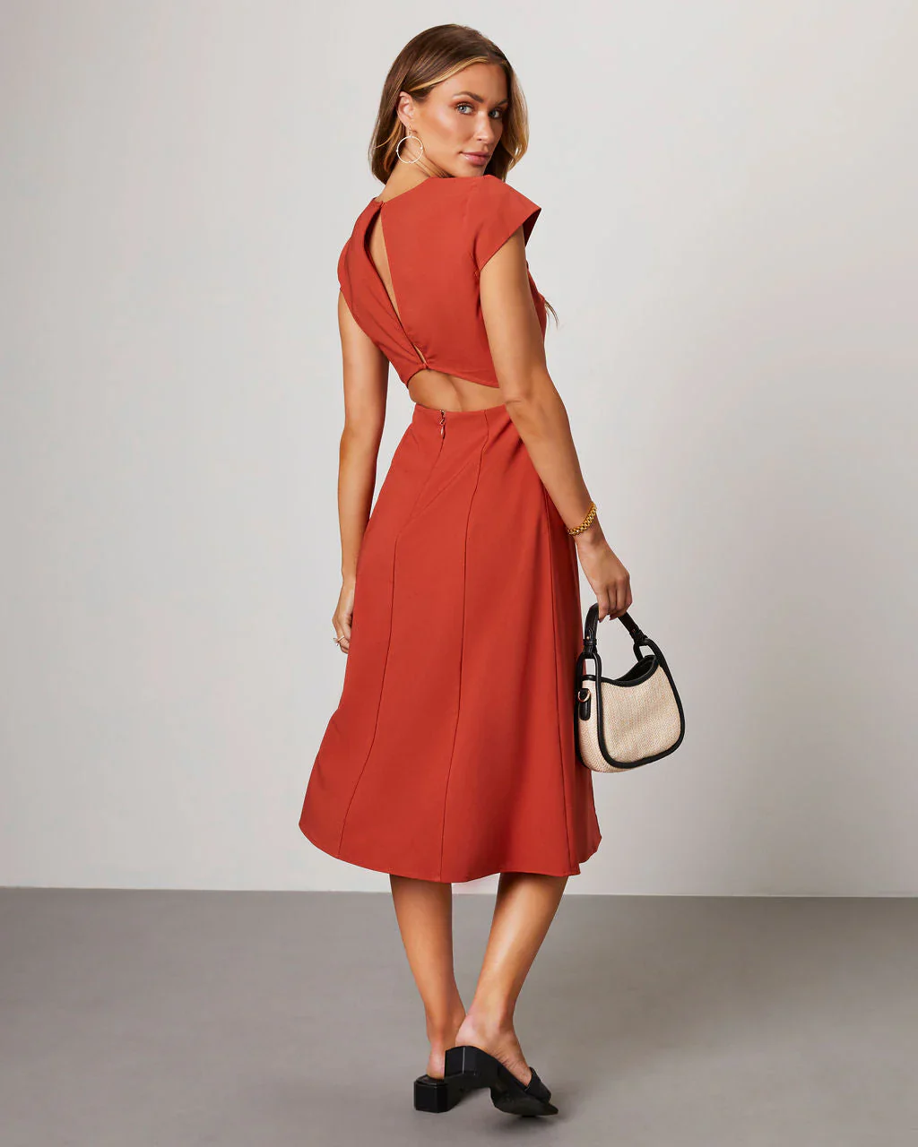 Rinette Short Sleeve Midi Dress