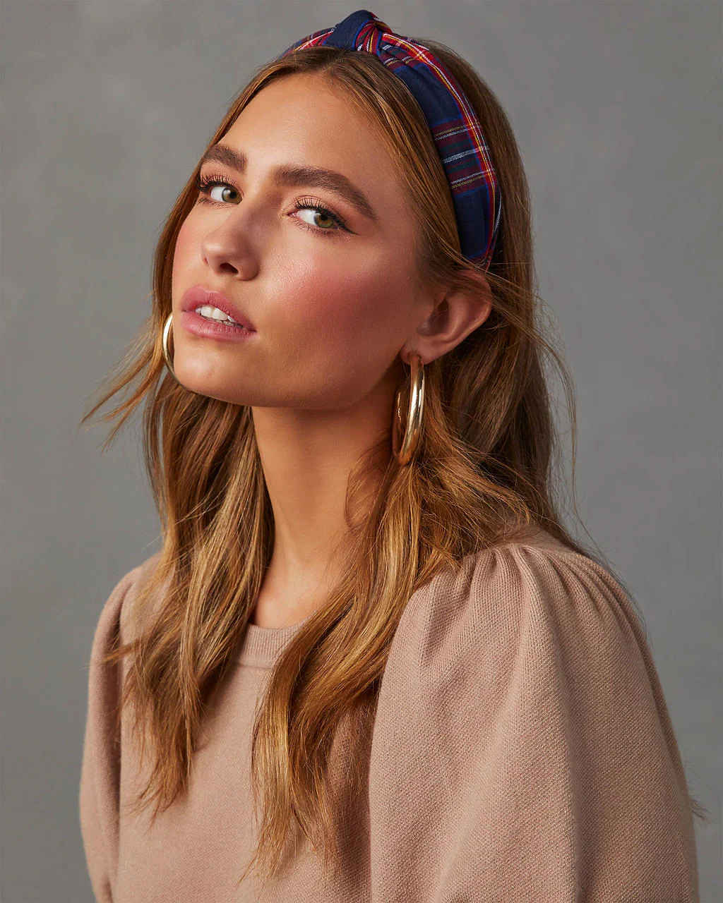 Traditions Plaid Twist Headband