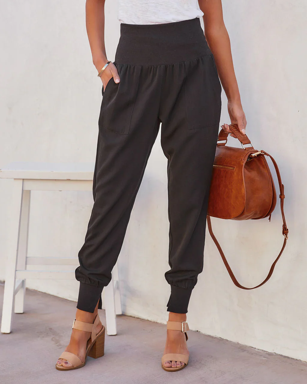 Hot And Bothered Pocketed Cotton Joggers