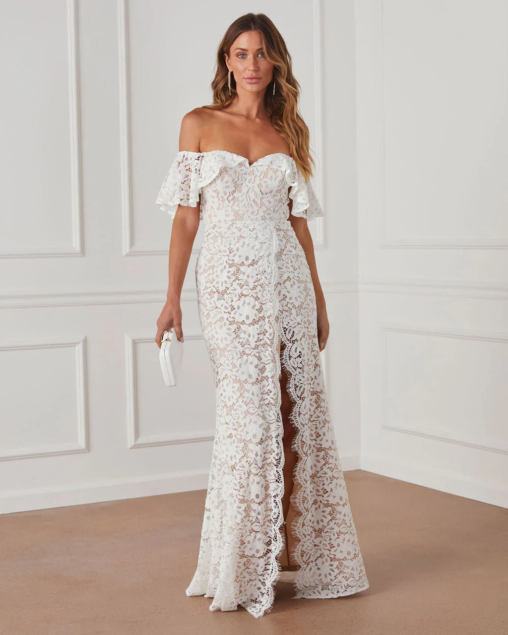 Enchanted By Your Love Lace Maxi Dress