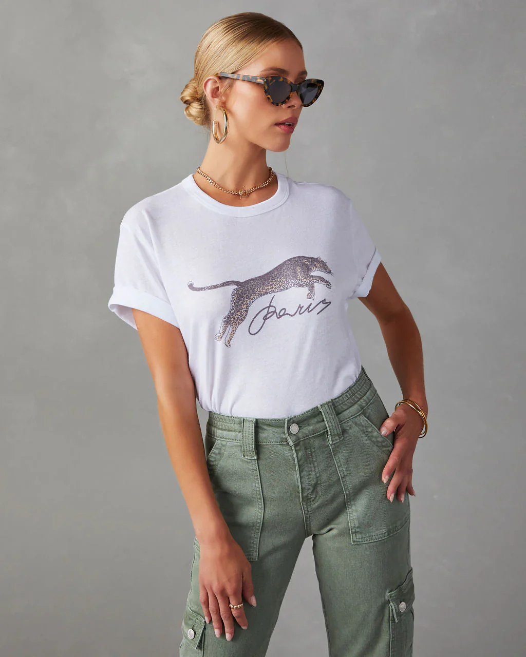 Paris Cheetah Graphic Tee