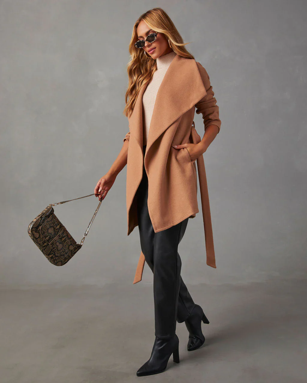 Raigan Belted Wrap Coat