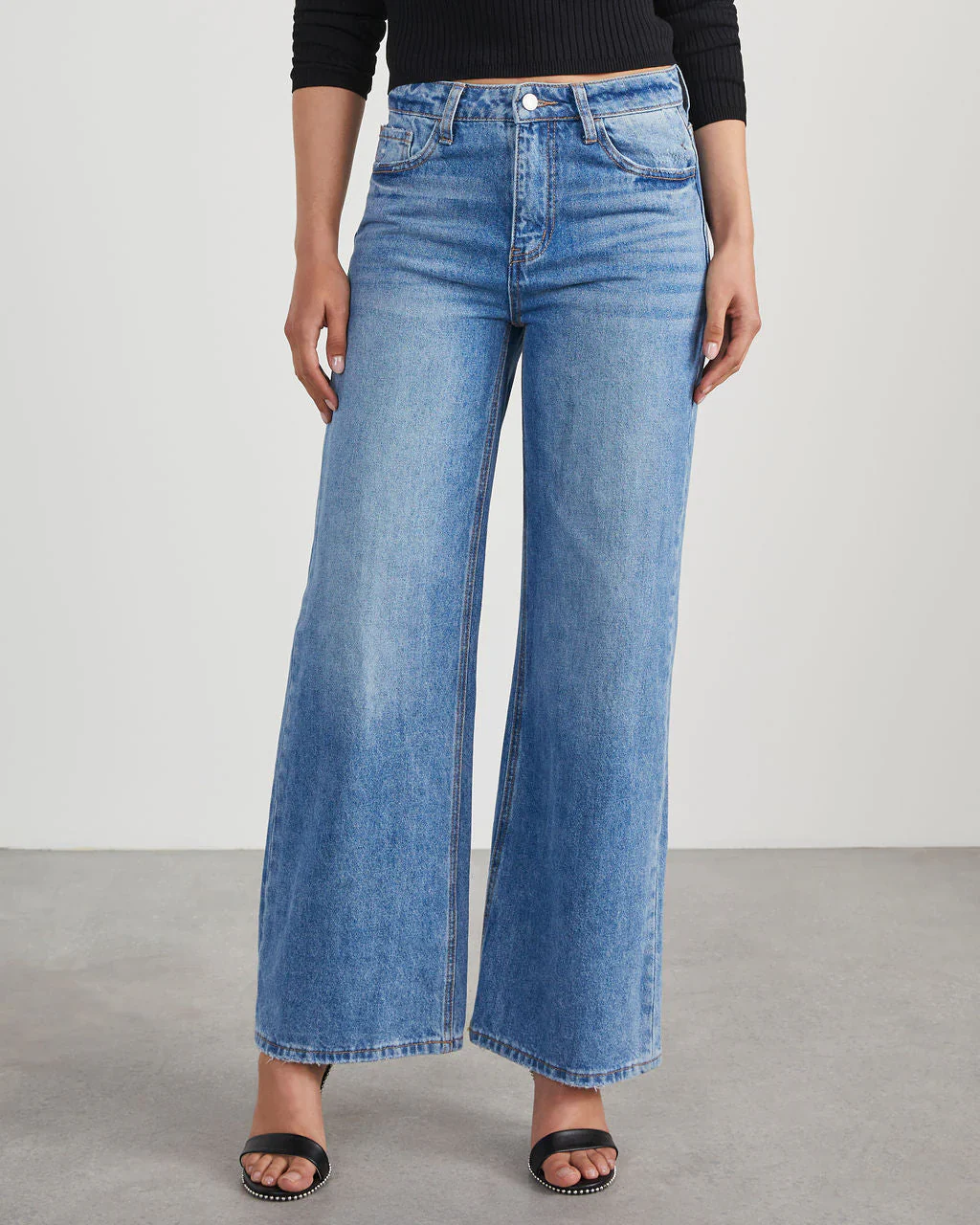 Izora High Rise Wide Leg Jeans
