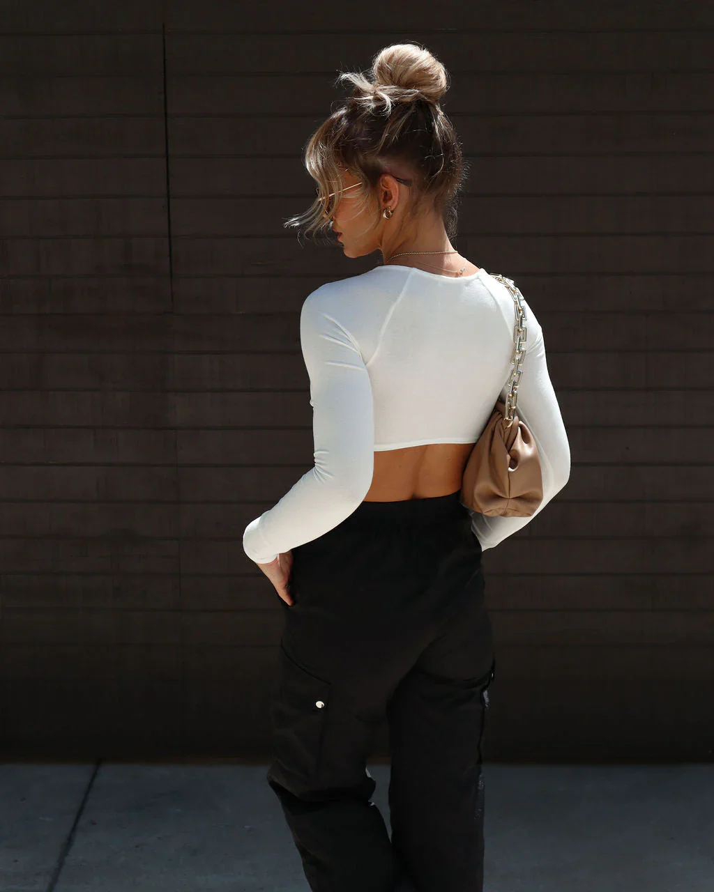 Rosalie Twisted Front Crop Top