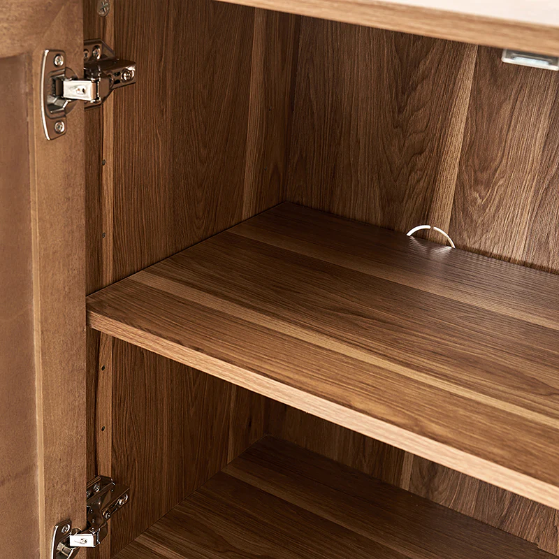 Horace 63 Wide Sideboard with Maple Veneer Woven Cabinet Doors