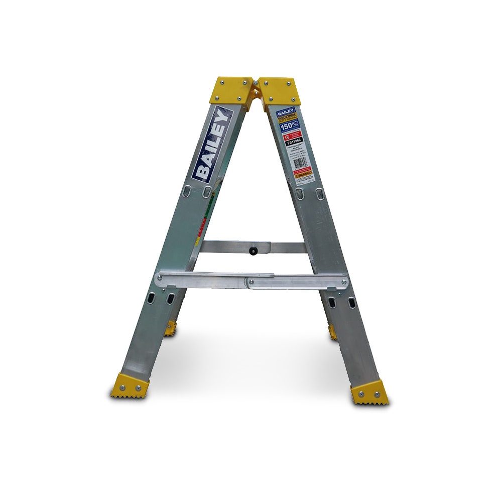 BAILEY 0.9m 150kg 3 Step Pro Aluminium Double Sided Big Top Ladder FS13966