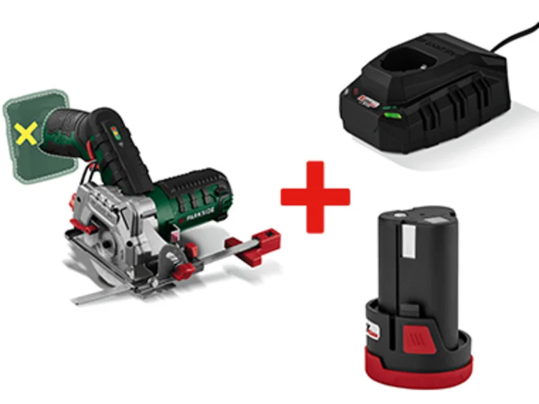 PARKSIDE Scie circulaire + batterie + chargeur