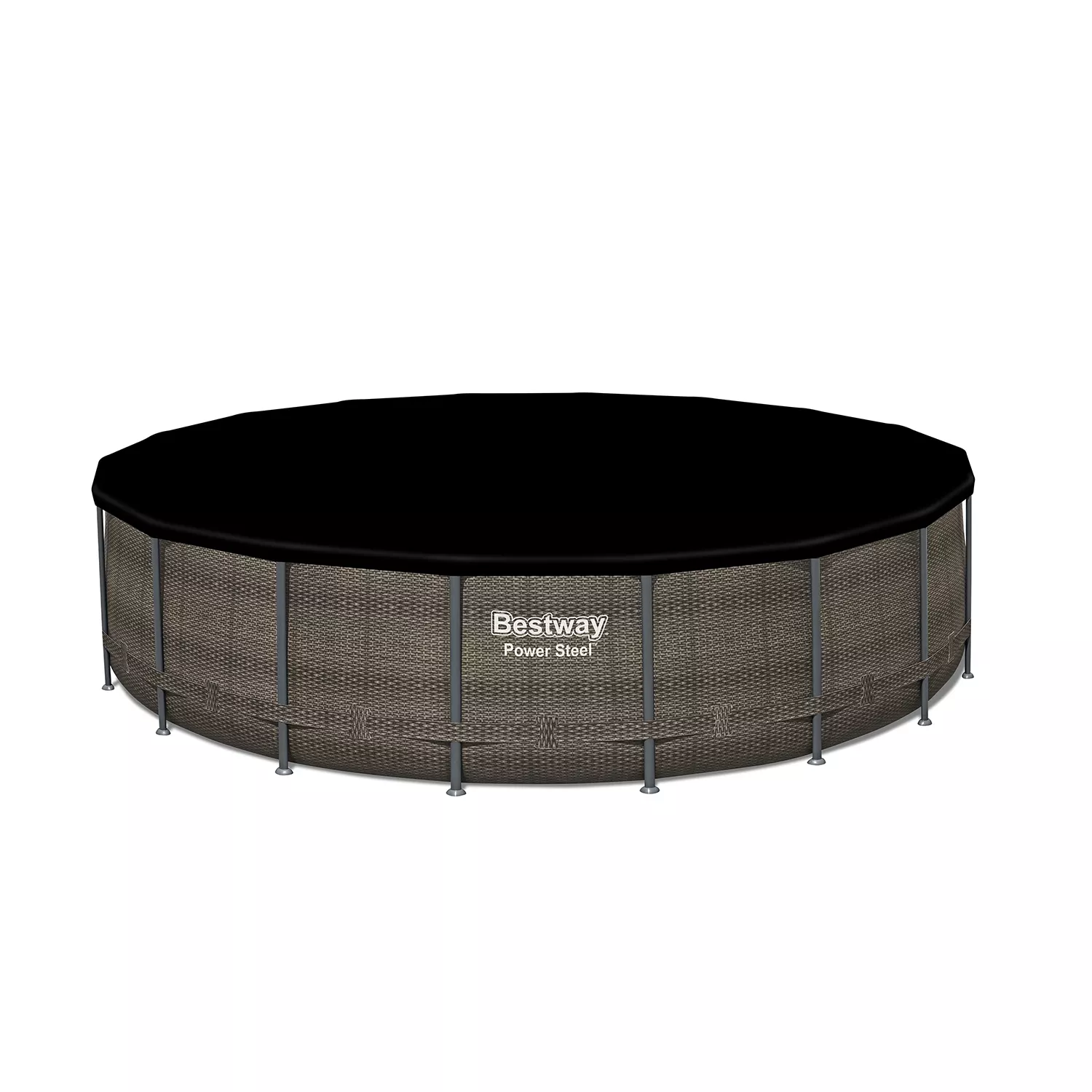 Bestway Power Steel Round Above Ground Pool Set, 18’ x 48”