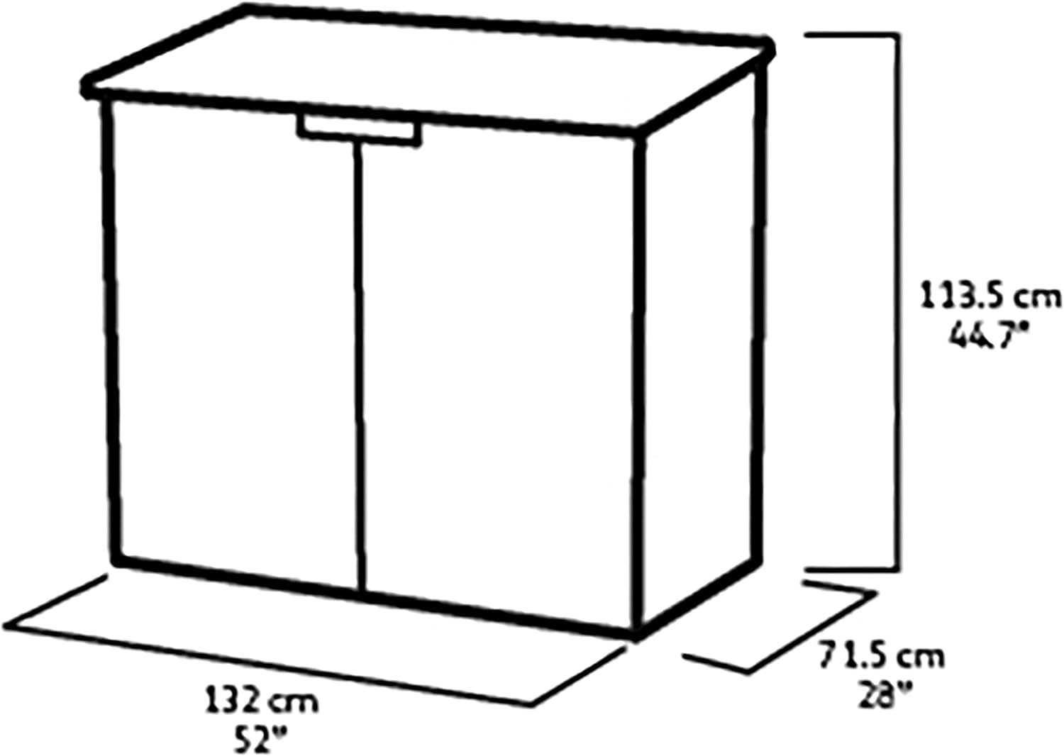 Keter 249319 Store it Out Nova Outdoor Garden Storage Shed, 32 x 71.5 x 113.5 cm