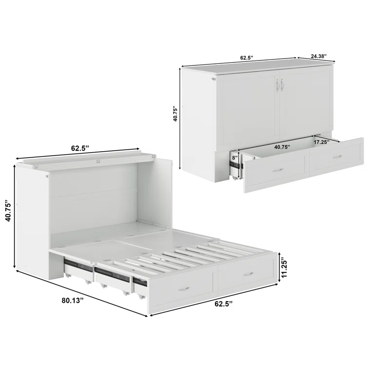 Atiyah Murphy Bed Chest with 6