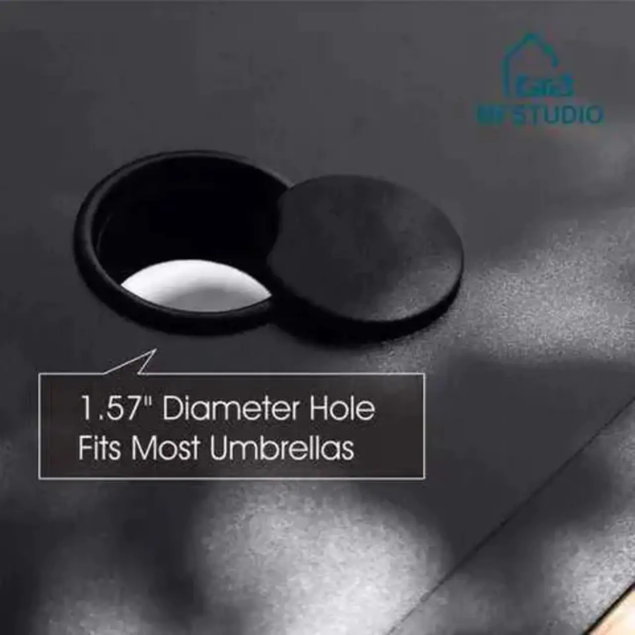 8 Pieces Patio Dining Set with Umbrella,Outdoor Furniture Set with 6 Sling Dining Swivel Chairs