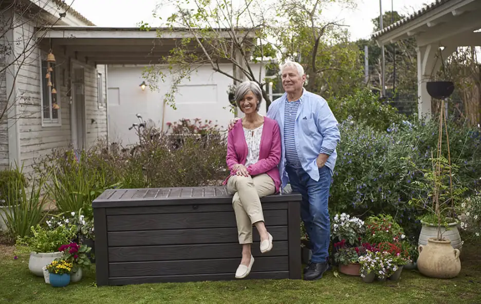 Clearance Sale Resin Large Deck Box — 150 Gallon