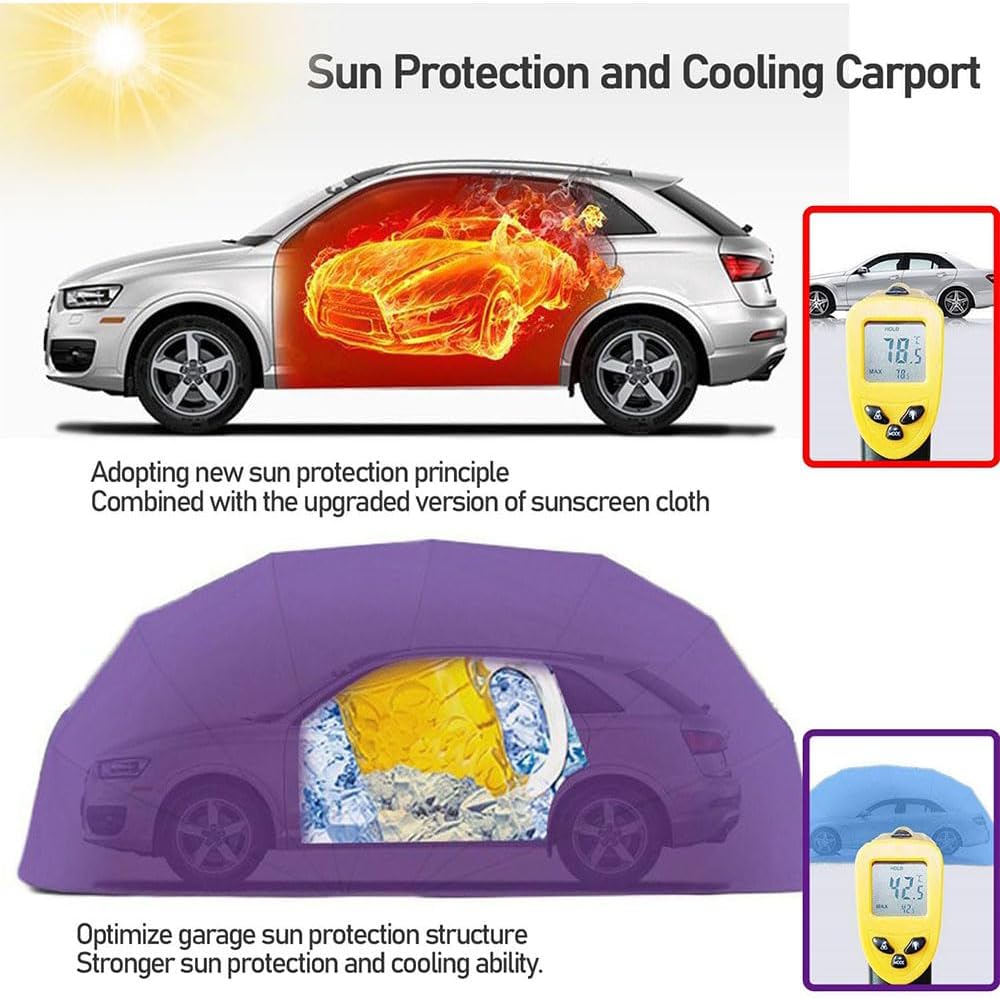 KLYDBMYT Upgraded Retractable Carport