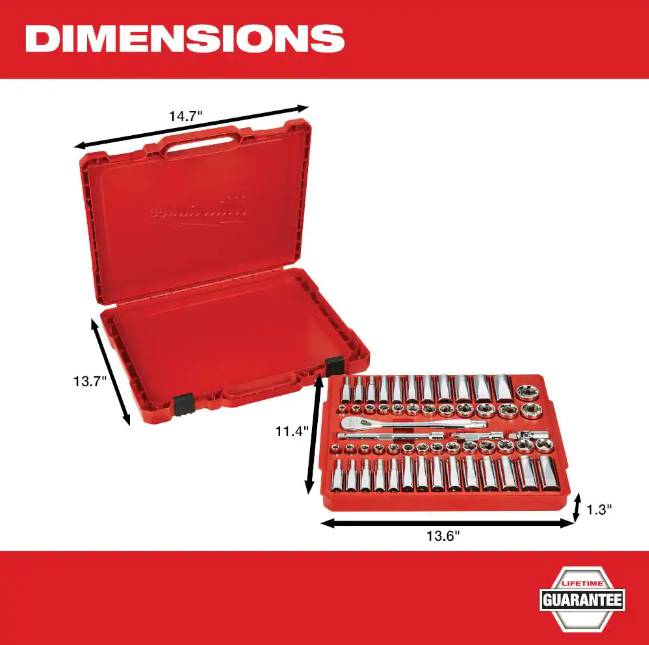 1/4 in. and 3/8 in. and 1/2 in. Drive SAE/Metric Ratchet and Socket Mechanics Tool Set (153-Piece)
