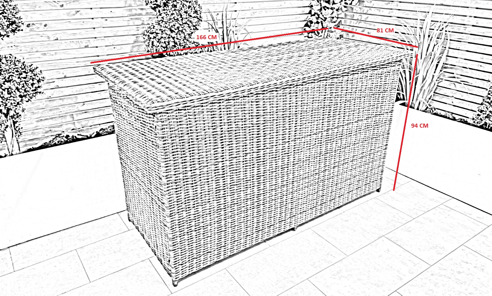 Chimes - Prestige Grey Large Storage Box