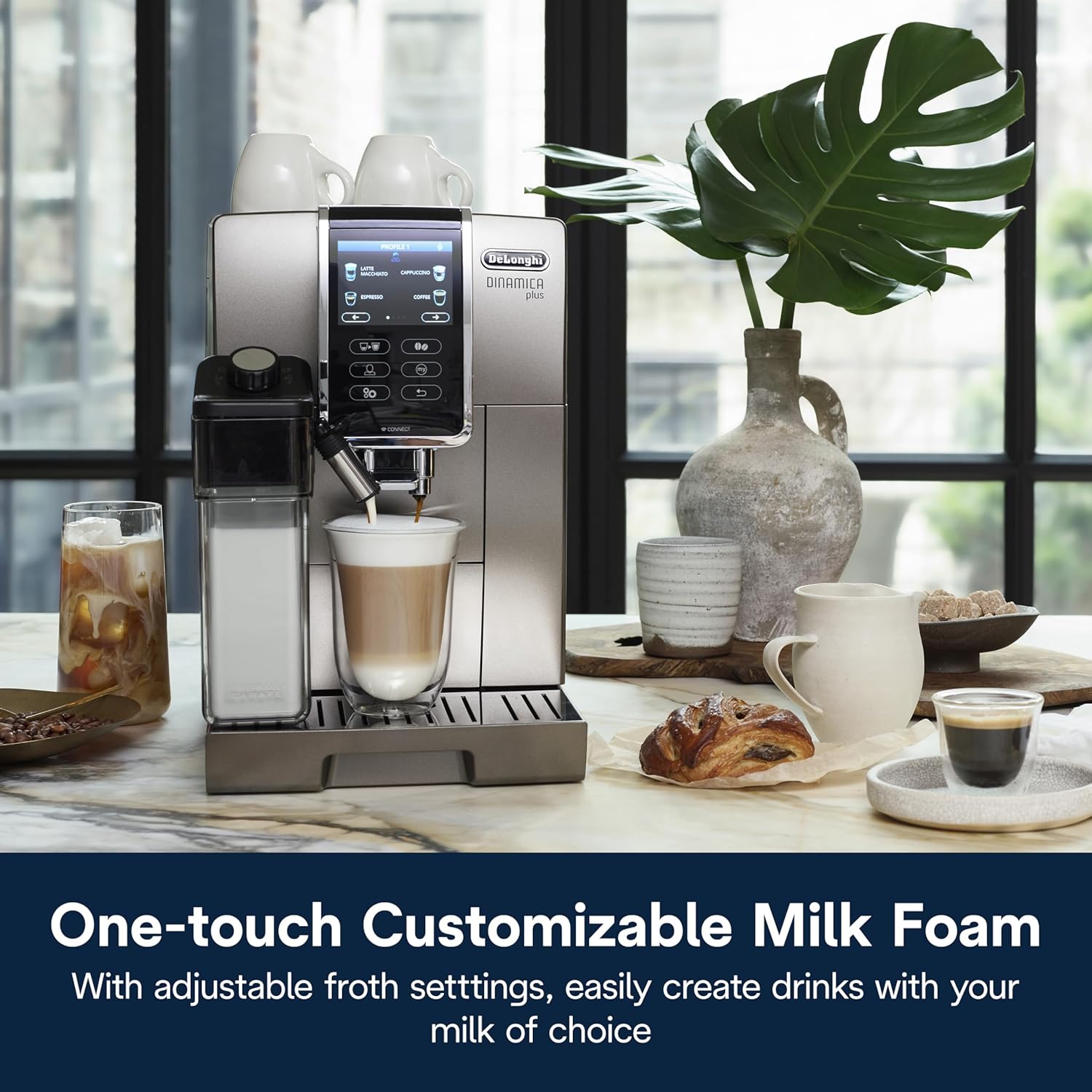 De'Longhi Dinamica Plus Connected Espresso & Coffee Machine