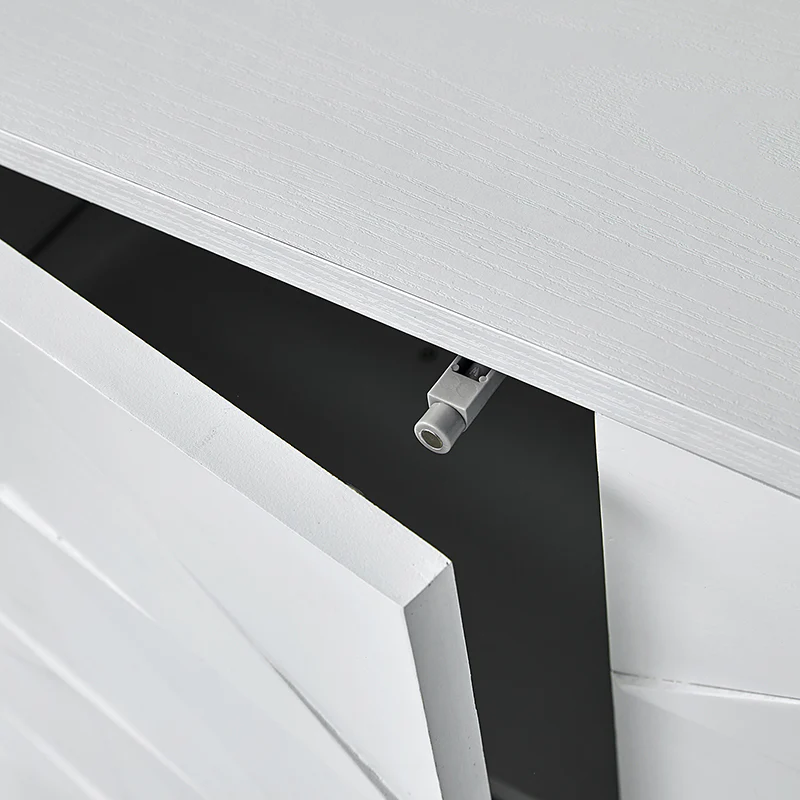 Beat Mid-century Modern 4-door Sideboard with Adjustable Shelf