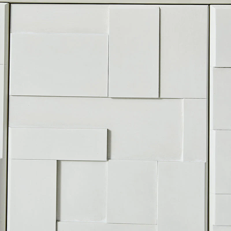 Veitin Modern 3-Door Sideboard with Adjustable Shelf