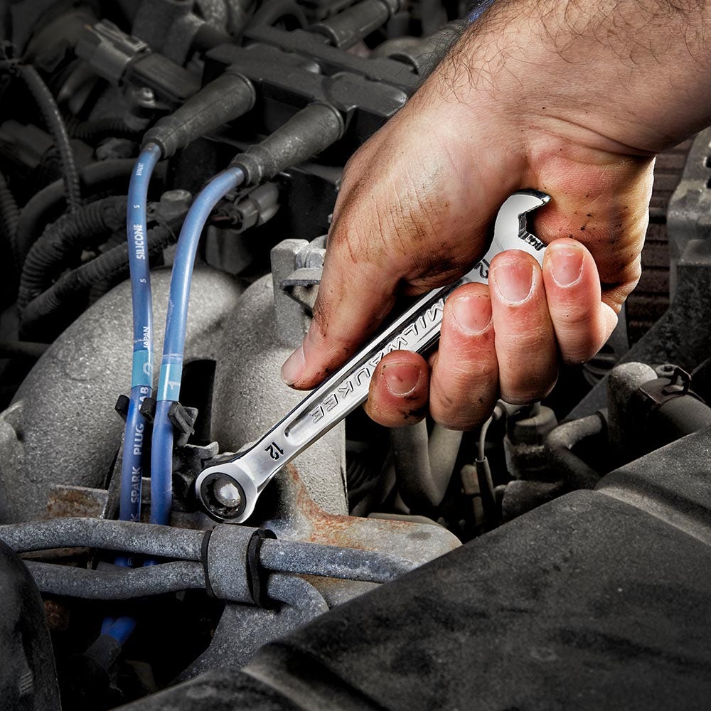 MILWAUKEE 15pc Metric Ratcheting Wrench Combination Set 48229516