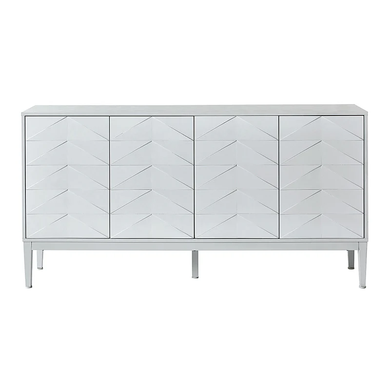 Beat Mid-century Modern 4-door Sideboard with Adjustable Shelf