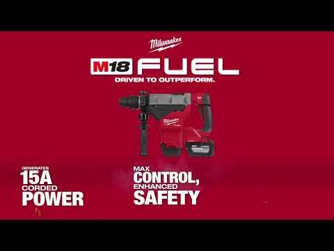 MILWAUKEE 18V FUEL™ 2 x 12.0Ah 44mm SDS Max Rotary Hammer Kit M18FHM-122C