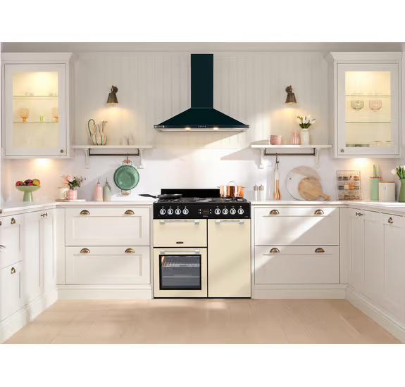 TieDex UK LEISURE Cookmaster CK90G232C Gas Range Cooker - Cream