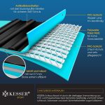 KESSER® Inflatable Boat 3.20 m for 4 People - Wave Motor Suitable Leisure Boat Paddle Boat Motor Boat Fishing Boat - with 2 Benches - Aluminium Base Paddle Pump Repair Kit & Bag Inflatable PVC