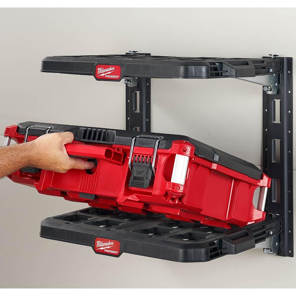 MILWAUKEE 2-Piece Vertical E-Track Rails for PACKOUT™ Racking Shelves 48228482
