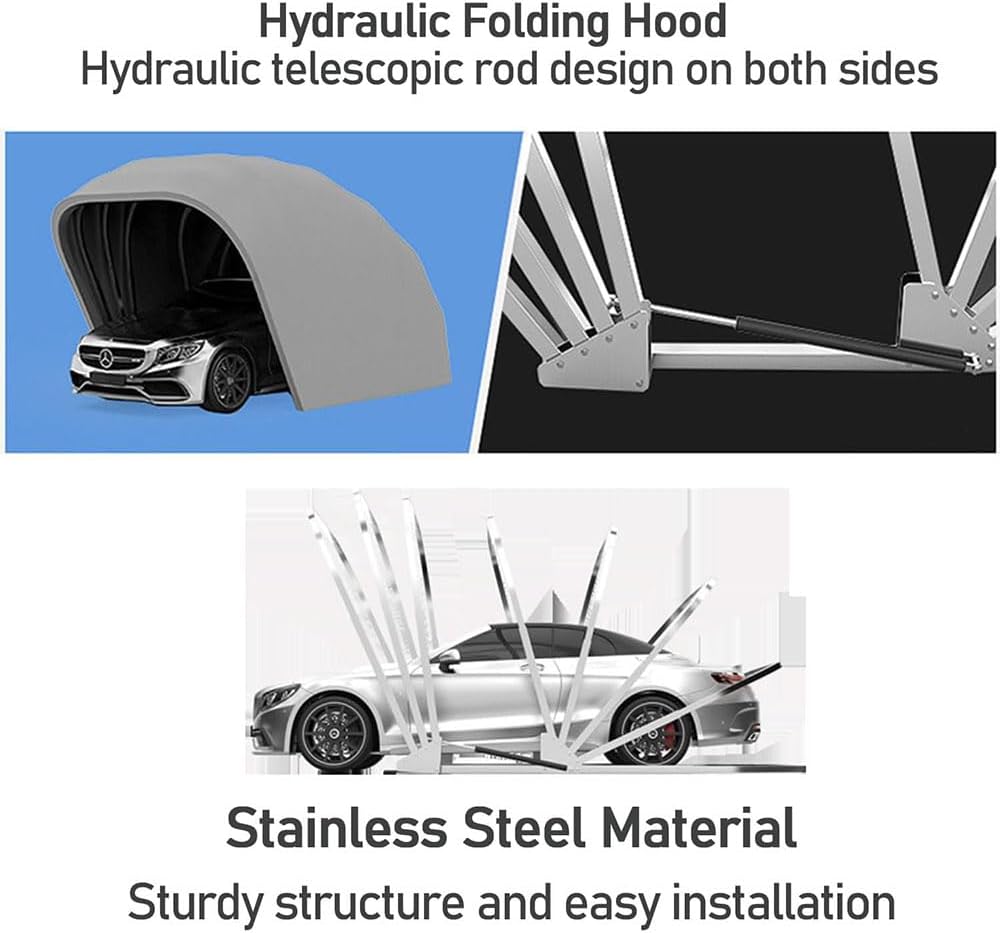 KLYDBMYT Upgraded Retractable Carport