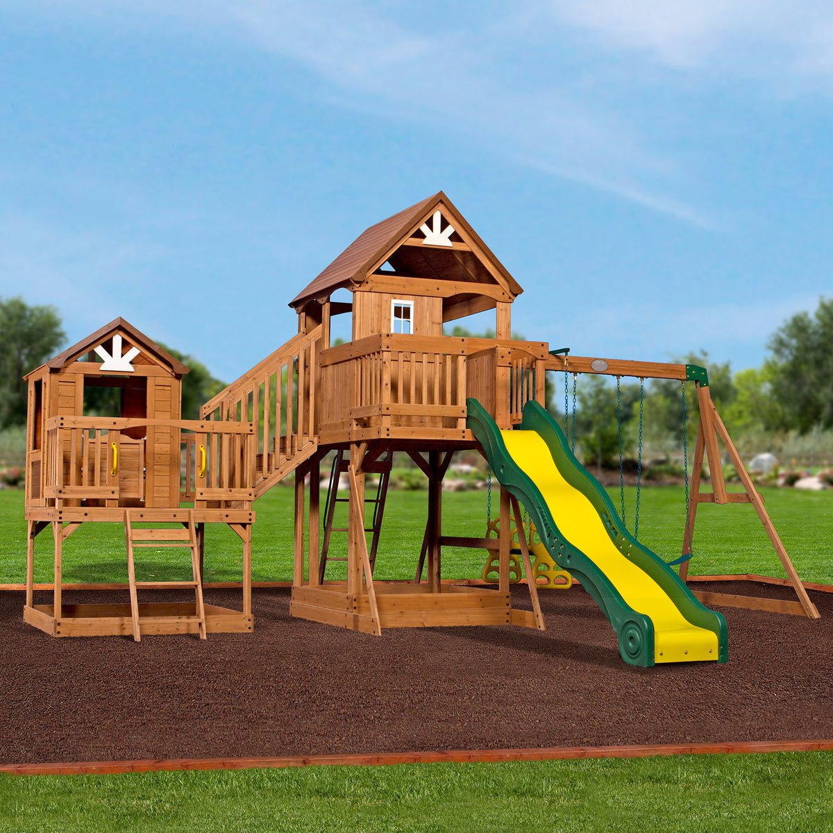 Malibu Wooden Swing Set