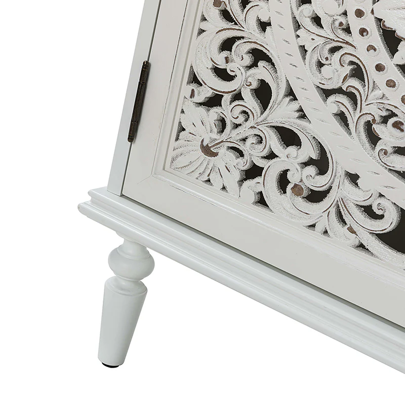 Emathides 63 Solid Wood Sideboard with Lighting & Wine Rack