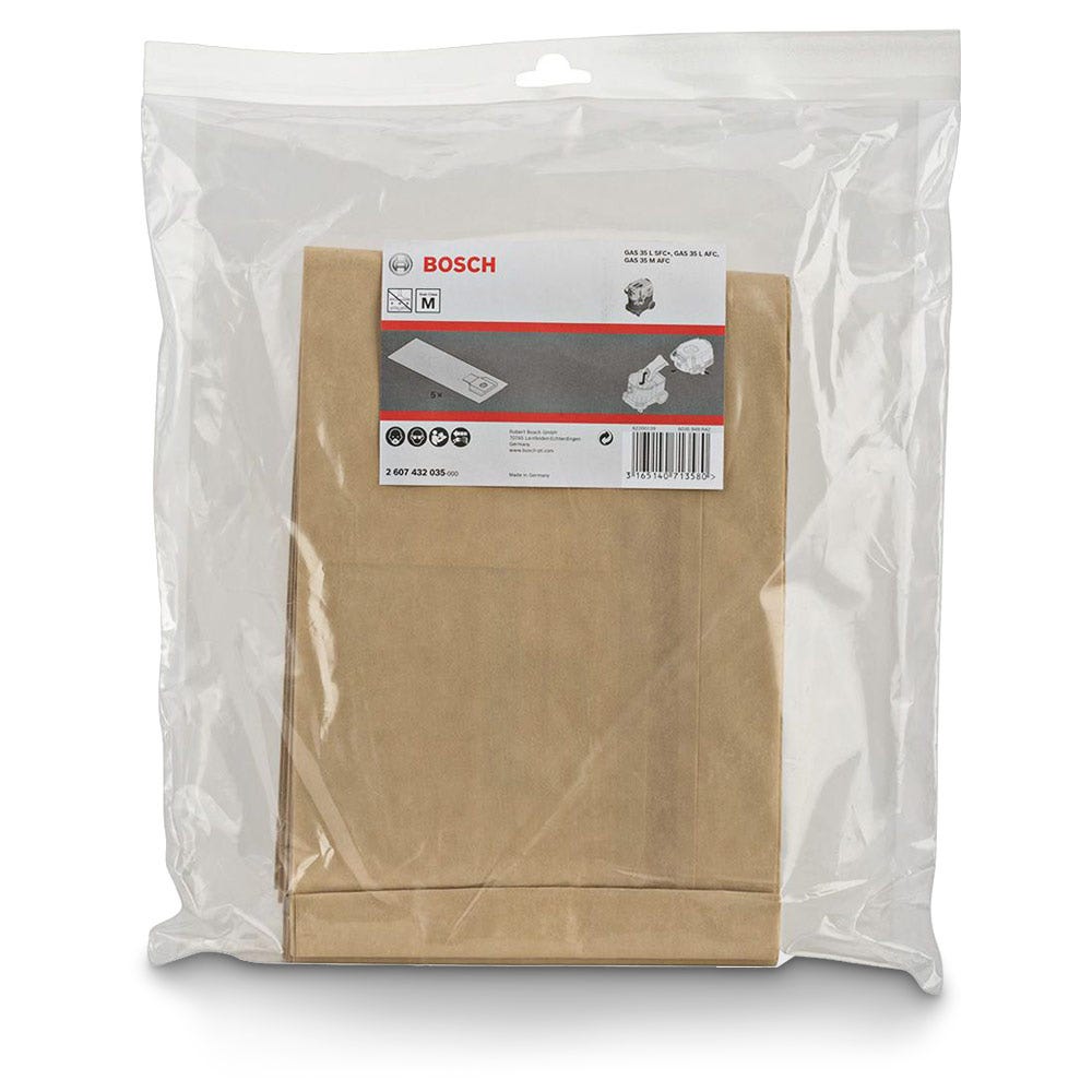 BOSCH 5pk Vacuum Filter Bag 2607432035