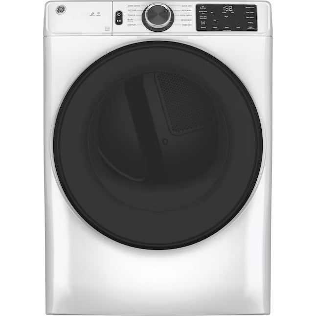GE 7.8-cu ft Stackable Smart Electric Dryer (White) ENERGY STAR