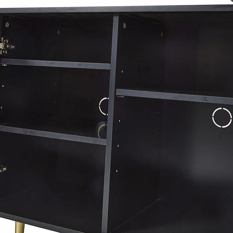 Modern Hexagonal Door Bruno 63 Wide Sideboard with Adjustable Shelves