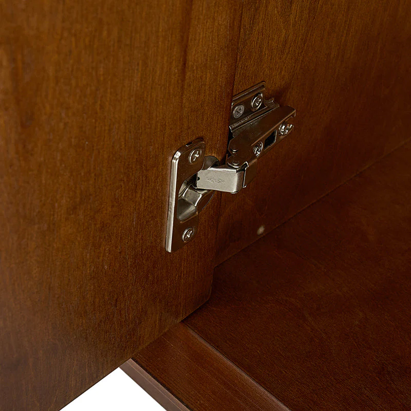 Justo Mid-Century Style Adjustable Shelves Walnut Sideboard