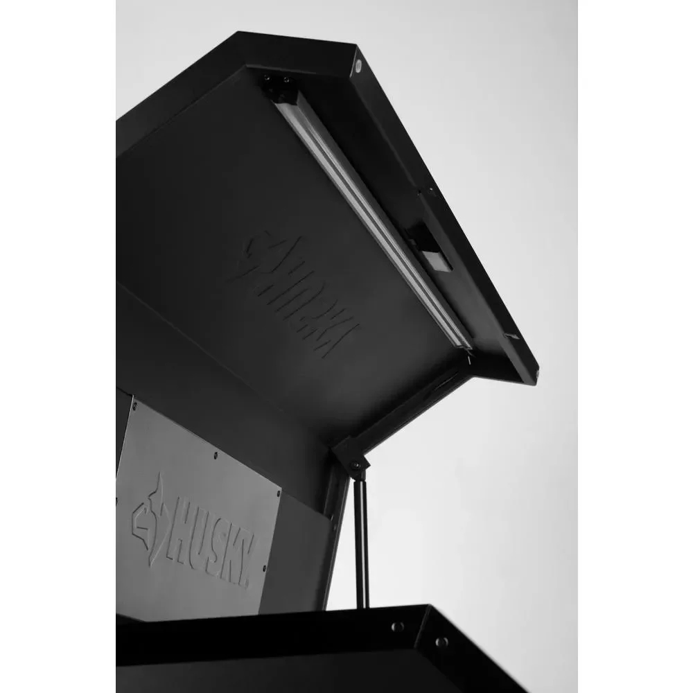 Industrial 41 inches. WX 21.5 inches. D matte black 4 drawer top tool box