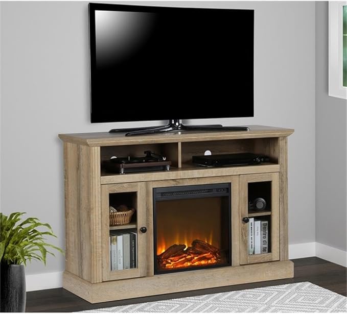 Ameriwood Home Chicago Electric Fireplace TV Console for TVs up to a 50