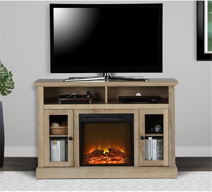 Ameriwood Home Chicago Electric Fireplace TV Console for TVs up to a 50