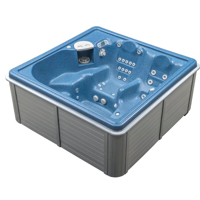 Thermospas 4 - Person 42 - Jet Acrylic Square Hot Tub with Ozonator