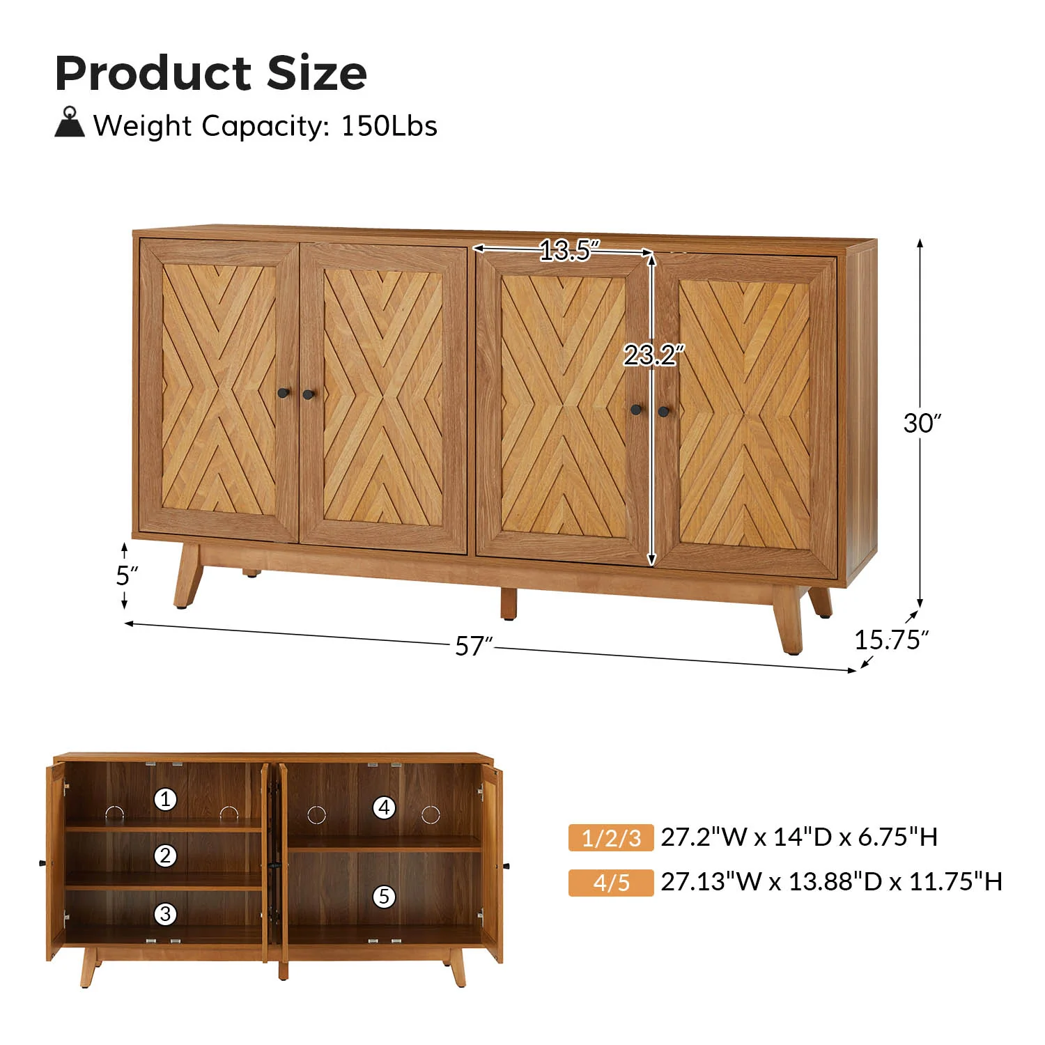 Livius 57 Wide Sideboard