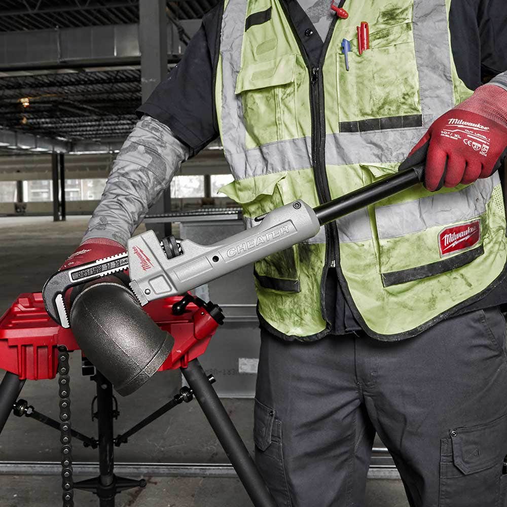MILWAUKEE Cheater Aluminum Pipe Wrench 48227318
