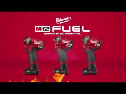 MILWAUKEE 12V FUEL™ 1/2" Stubby Impact Wrench with Pin Detent Skin M12FIWP12-0