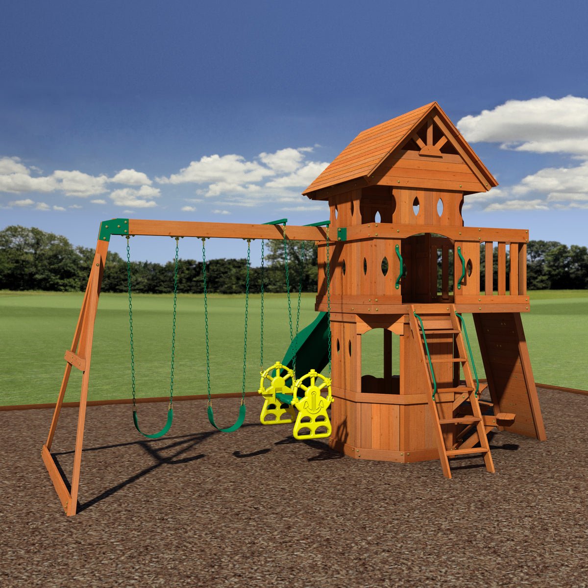 Woodland Wooden Swing Set