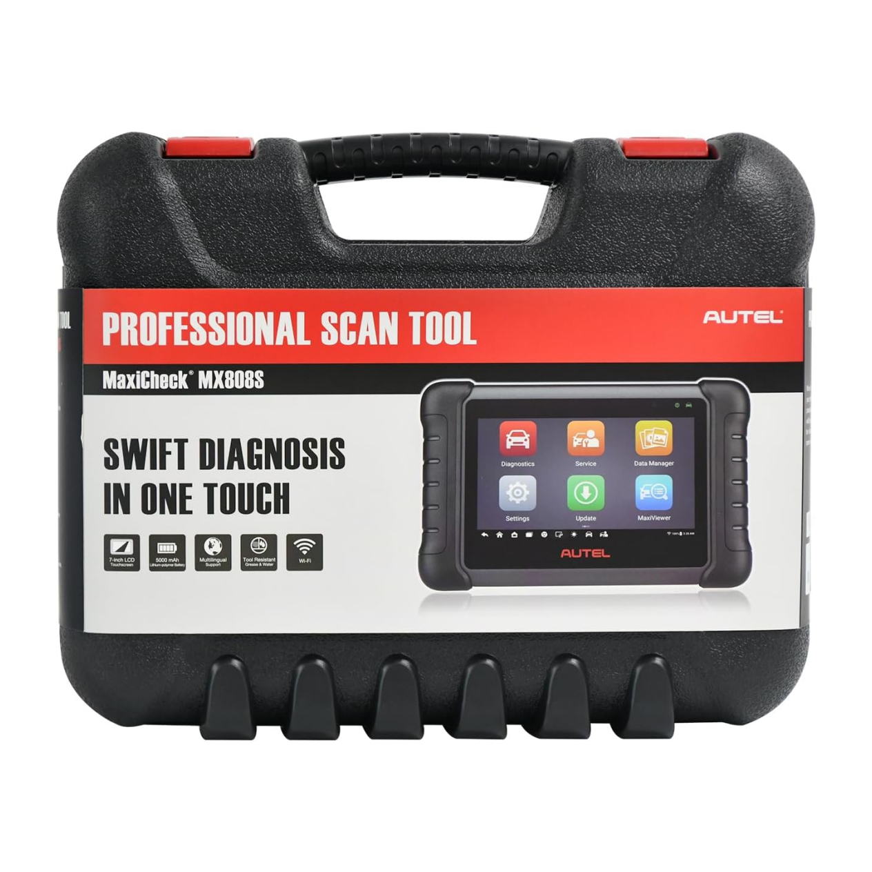 Autel MaxiCheck MX808S Android 11 Scanner [EU Version 2024], Like MaxiCOM MK808S/MK808Z, Newer Model of MK808/MX808, Fully Bi-Directional, 28+ Service, OE All System Scan, ABS/SRS/EPB/BMS