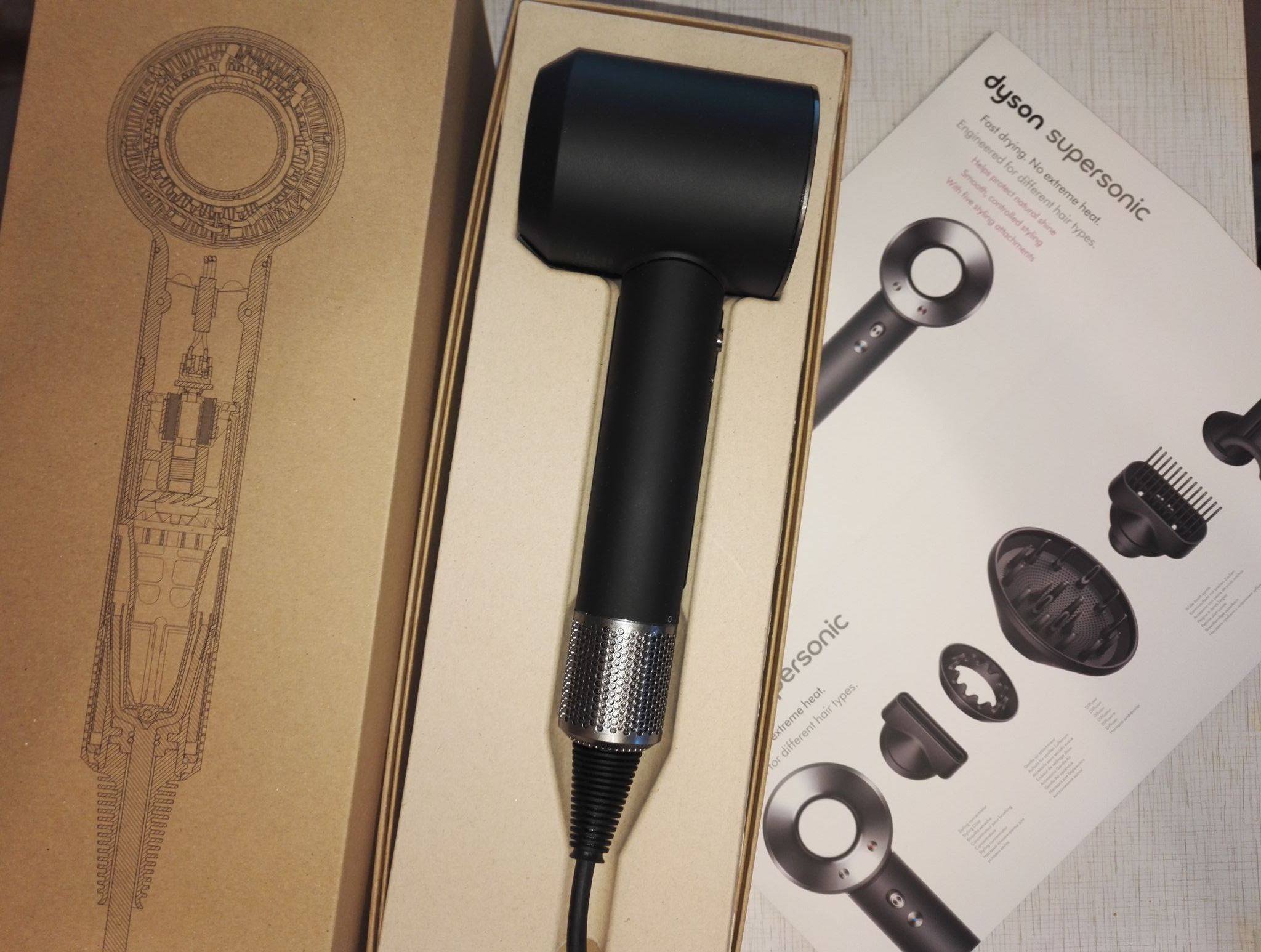 Dyson Supersonic Origin Black HD07Light Black